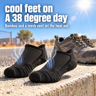IronCloud Short Cut Work Socks